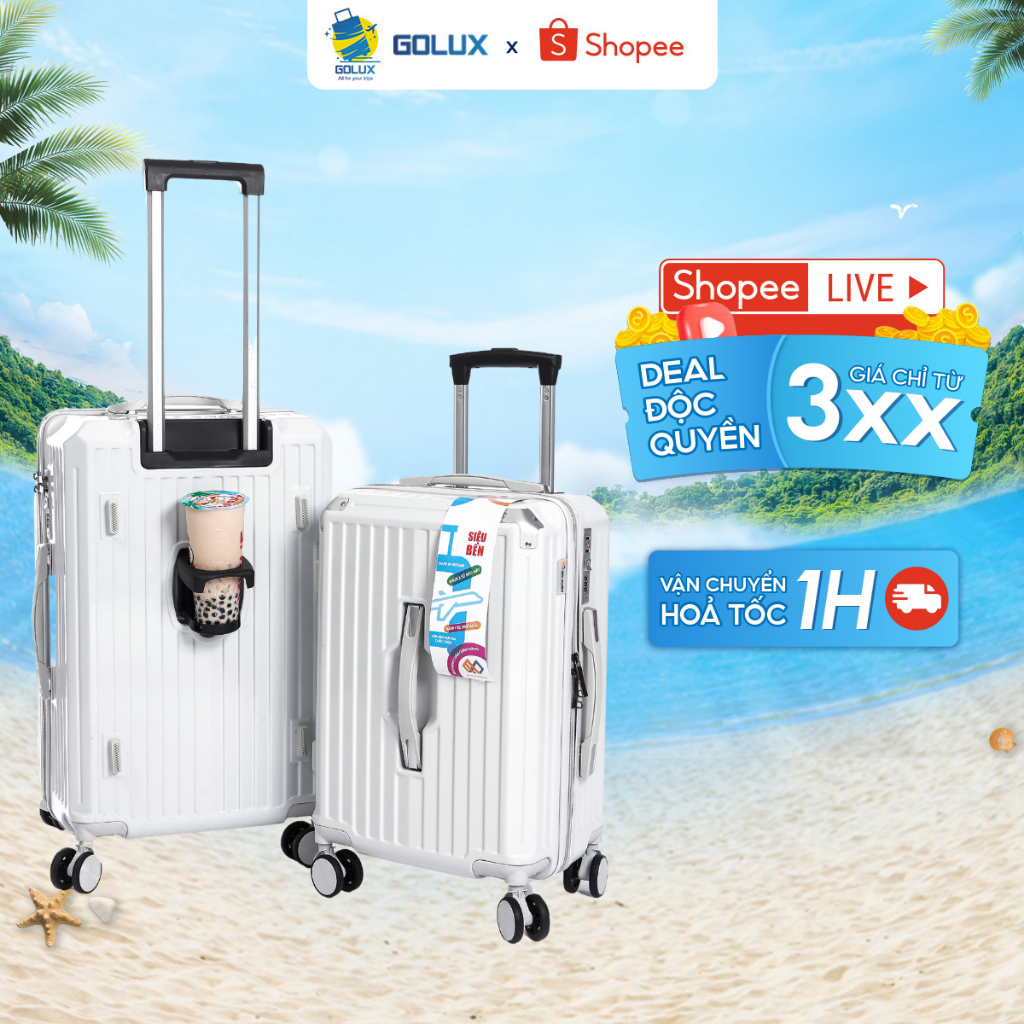 Vali du lịch TWO BROTHERS C622 size 20/24 chất liệu nhựa ABS+PC cao cấp bền đẹp bảo hành 5 năm