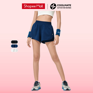 Quần shorts thể thao nữ chạy bộ 2 lớp 3.5 inch Core Shorts co giãn, thoáng khí - Coolmate Active Women