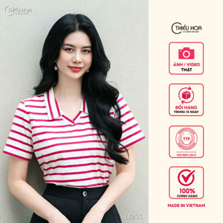 Áo kiểu thiết kế lịch sự chất liệu Thun thấm hút tốt thương hiệu Thiều Hoa 	AN4L1253