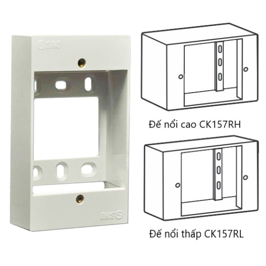 hộp đế nổi đơn SINO thấp , cao