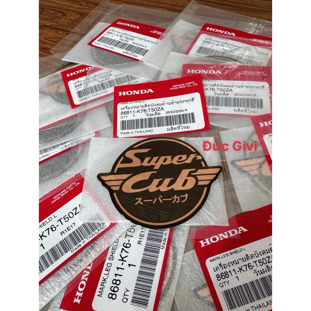 Tem Super_Cub Honda Thailand (giá 1 tem)