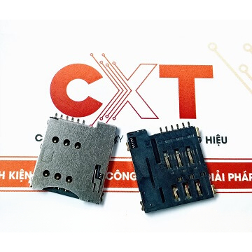 Micro sim card push push 6 pin