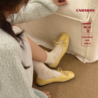 Giày búp bê nữ đẹp bệt cndshoe , giày hè kiểu slip-on phối nơ phong cách 2025 - CHLOE SHOE