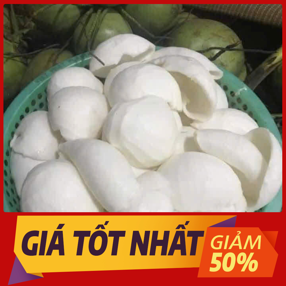 (Đặt đơn trước 2h chiều) Hoả tốc Combo 2 kg Cùi Dừa Non Tươi Làm Chè Kem Cốt Dừa Không Đông Lạnh