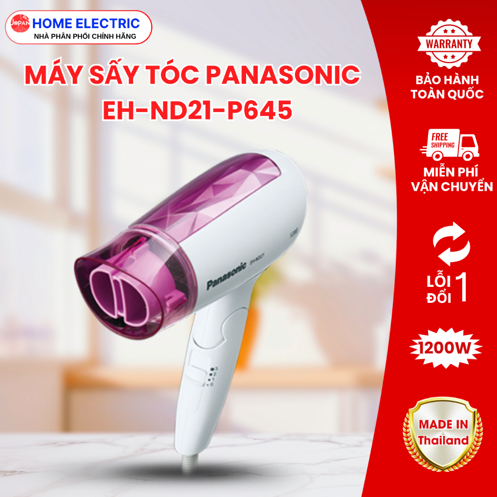 Máy sấy tóc Panasonic EH-ND21-P645, Công suất 1200W