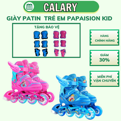 [ Tặng BV] Giày Patin Trẻ Em Cougar-Papaison Kids Cao Cấp Tặng Kèm Cánh, bánh đèn phát sáng, tặng kèm bảo hộ tay chân