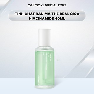 Serum Hỗ Trợ Phục Hồi, Dưỡng Sáng Celimax Rau Má The Real Cica Niacinamide 40ml