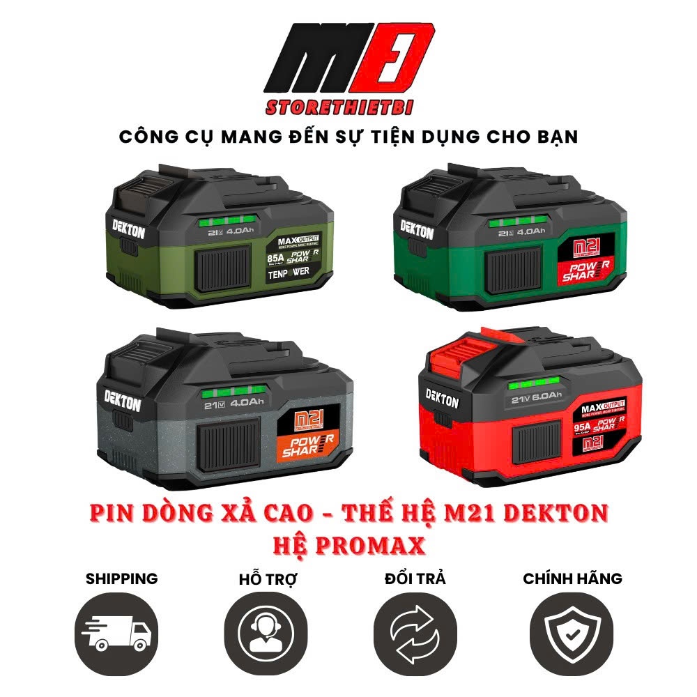 Pin 21V Chân Phổ Thông 4Cm DEKTON M21-B4015Plus Bảo Hành Chính Hãng 6 Tháng