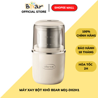 Máy Xay Bột Khô Đa Năng Bear MDJ-D02H1, CS 200W, Xay Hạt khô, Ngũ cốc, Lưỡi dao inox, BH 18 Tháng
