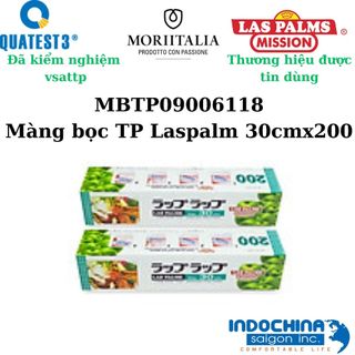 Màng bọc thực phẩm 600 LasPalms chính hãng 45cm dài 500m dẻo dai bám dính tốt an toàn vệ sinh thực phẩm