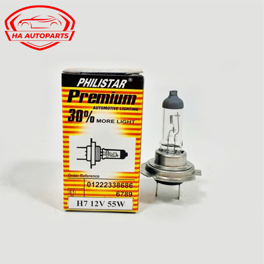 Bóng đèn pha chân H7 Philistar H7 12V 55W - Mã: H7 12V 55W