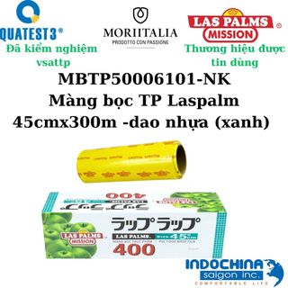 Màng bọc thực phẩm 600 LasPalms chính hãng 45cm dài 500m dẻo dai bám dính tốt an toàn vệ sinh thực phẩm
