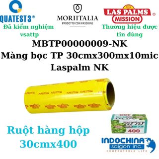 Màng bọc thực phẩm 600 LasPalms chính hãng 45cm dài 500m dẻo dai bám dính tốt an toàn vệ sinh thực phẩm