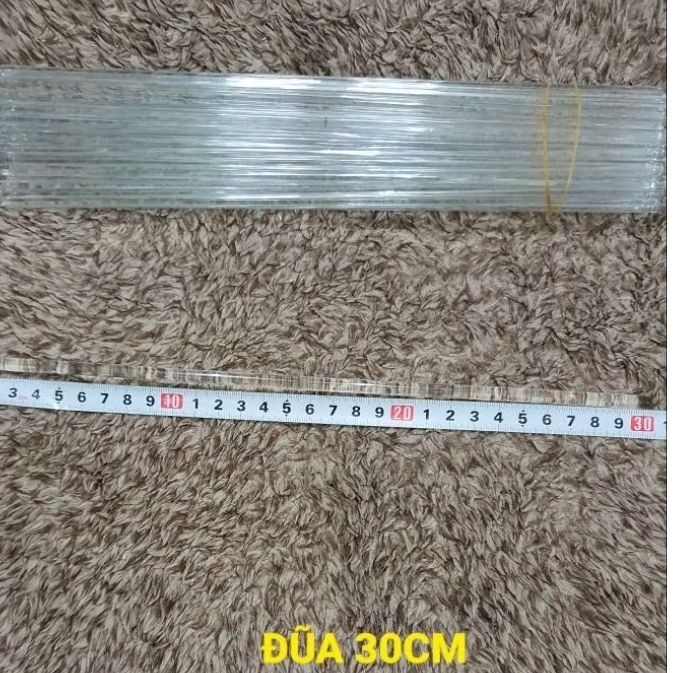đũa thủy tinh 30cm
