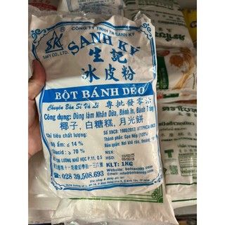 Bột bánh dẻo Sanh Ký 1kg màu xanh làm nhân bánh trung thu, sên nhân bánh, bánh dẻo