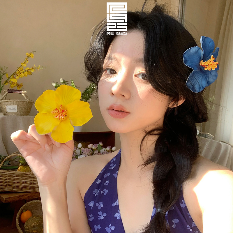 Kẹp tóc hoa dâm bụt - phụ kiện đi biển du lịch vibe mùa hè Re1925 Studio KE15