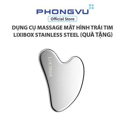 Dụng cụ Massage Mặt Hình Trái Tim Lixibox Stainless Steel Heart-Shaped Gua Sha Facial Tool (Quà tặng) - Không bảo hành