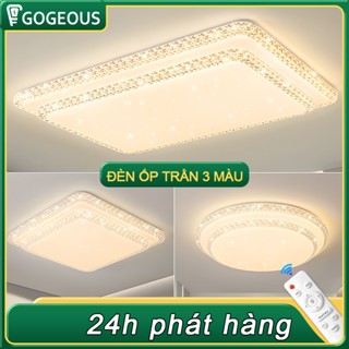 GOGEOUS Đèn trần trang trí LED 3 màu hiện đại có điều khiển thích hợp trang trí phòng/ban công