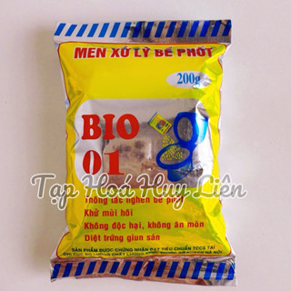 10 Gói Sinh Học Chống Đầy Hầm Bồn Cầu, Khử Mùi Hôi, Giúp Nước Xả Nhanh Mạnh Bio 01 (200g / Gói) - Phân Phối Sỉ Toàn Quốc