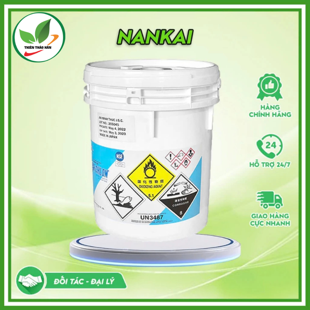 Hóa chất Clorin Nankai 70% Nhật Bản thùng 45kg