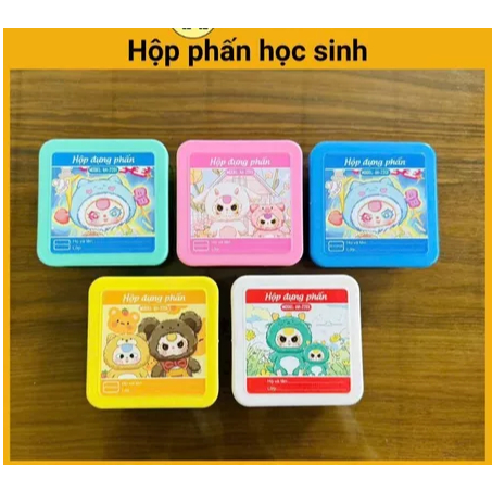 Combo 3 món : 12 viên phấn Đức Thanh + Hộp Đựng Phấn + Bút Kẹp Phấn Nam Châm,Bộ đồ dùng cho bé tiểu học