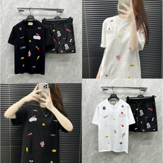 Bộ Quần Áo thêu Logo Họa Tiết Ong Rắn Siêu Đẹp - Bộ Quần Áo Nam Nữ in Hoạ Tiết Quần Cực Nét Chất chơi 2024