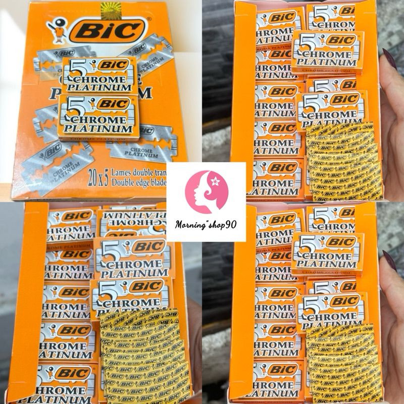 (Combo 5 Hộp) Lưỡi Lam BIC Siêu Bén 1 Hộp 5 Cái