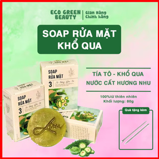  SOAP rửa mặt khổ qua sữa rửa mặt khổ qua xà bông khổ qua LIM - mướp đắng tía tô hương nhu - thuần thiên nhi 