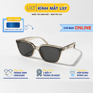 Kính mát thời trang nam nữ LILY EYE WEAR mắt chống UV400 chống bụi đi đường màu sắc kiểu dáng phong cách 2343