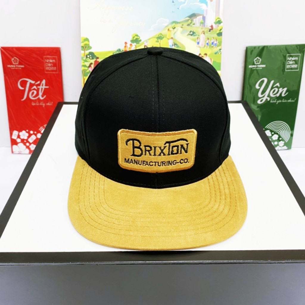 Mũ Snapback Nam Nữ Thêu Chữ BRIXTON Cao Cấp.
