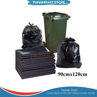 Túi nilon đen khổ lớn cho thùng rác to sét 1kg