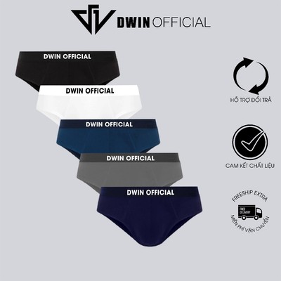 Combo 3 quần lót nam DWIN sịp tam giác kháng khuẩn cao cấp boxer vải thun lạnh co dãn 4 chiều SP06A