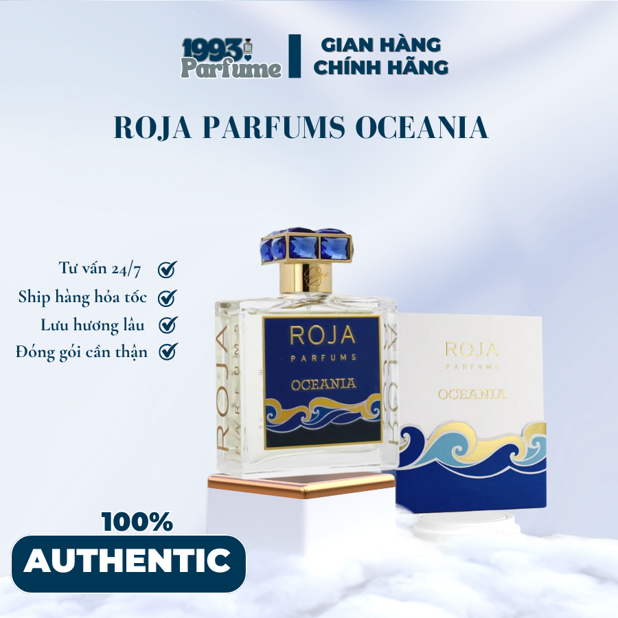 Nước Hoa Unisex Roja Parfums Oceania Hương Gỗ Thơm Thảo Mộc Sang Trọng