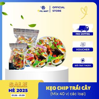 1KG KẸO CHIP MIX 40 LOẠI Kẹo Dẻo Chip Chip Mix Vị Tự Chọn Đồ Ăn Vặt Siêu Rẻ POLMART