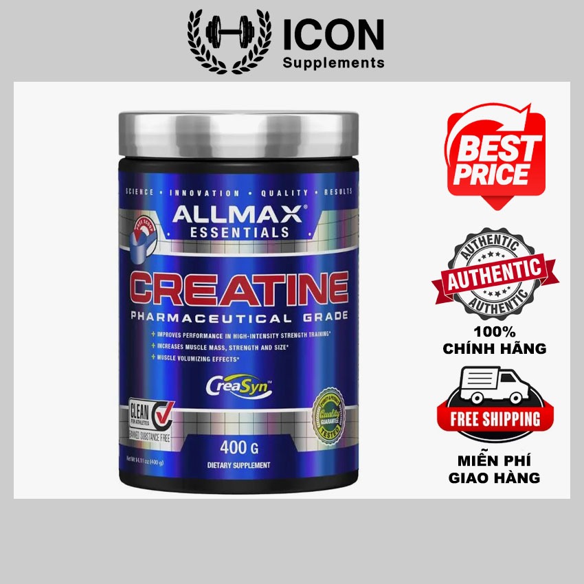 Thực Phẩm Bổ Sung Allmax Creatine Monohydrate Pharmaceutical Grade (400g)