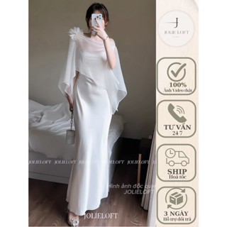 Váy lụa dự tiệc du lịch thiết kế Luala Dress JOLIE LOFT, đầm dáng dài thanh lịch đi chơi đi tiệc