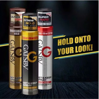 Gôm Xịt Tóc Nam Nữ Gatsby Tạo Kiểu Tóc Không Gây Hại Da Đầu Và Giữ Nếp Tóc 250mL