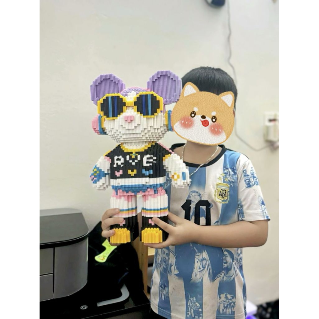 Mô hình lắp ráp gấu BEARBRICK