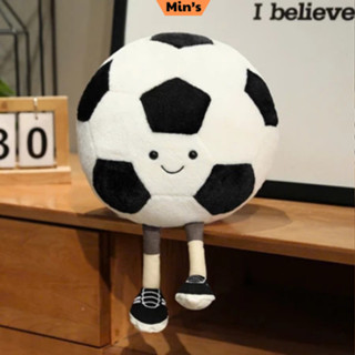  Gấu bông hình quả bóng đá size 35cm Gấu Bông Thể Thao Vui Nhộn mềm mịn dễ thương. 