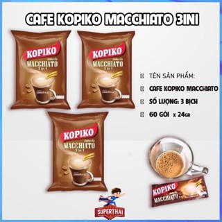 Combo 3 Bịch Cà phê Kopiko Macchiato - 60 gói x20gr