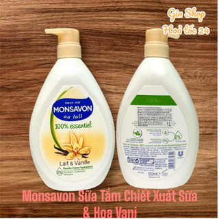  Sữa Tắm Monsavon Chiết Xuất Sữa & Hoa Vani 1000ml 