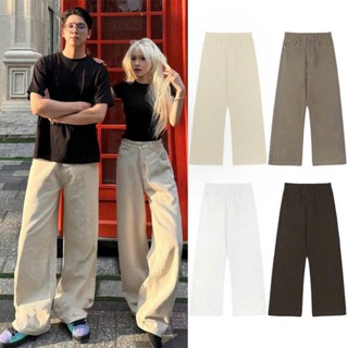 Quần Jeans Dài Trơn Cotton NQ30 Ống Rộng Cạp Cao Tôn Dáng Nam Nữ Unisex