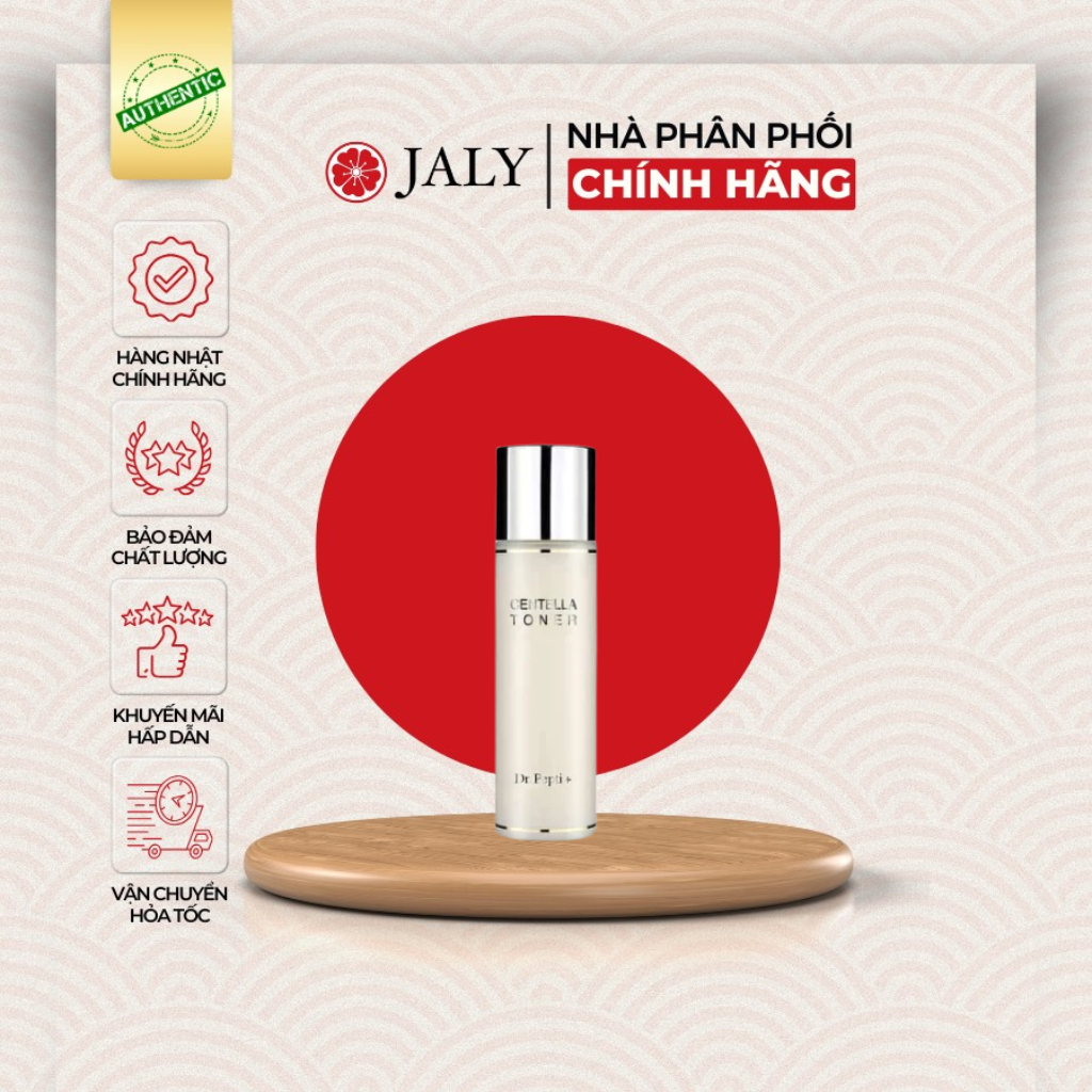 [CHÍNH NGẠCH]Nước hoa hồng (Dr Pepti+ Centella Toner) Nhãn hiệu Dr.Pepti+, dạng chai-180ml