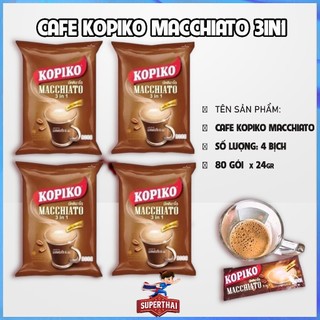   4 BỊCH  Cà Phê Sữa KOPIKO - 80 gói 20gr 