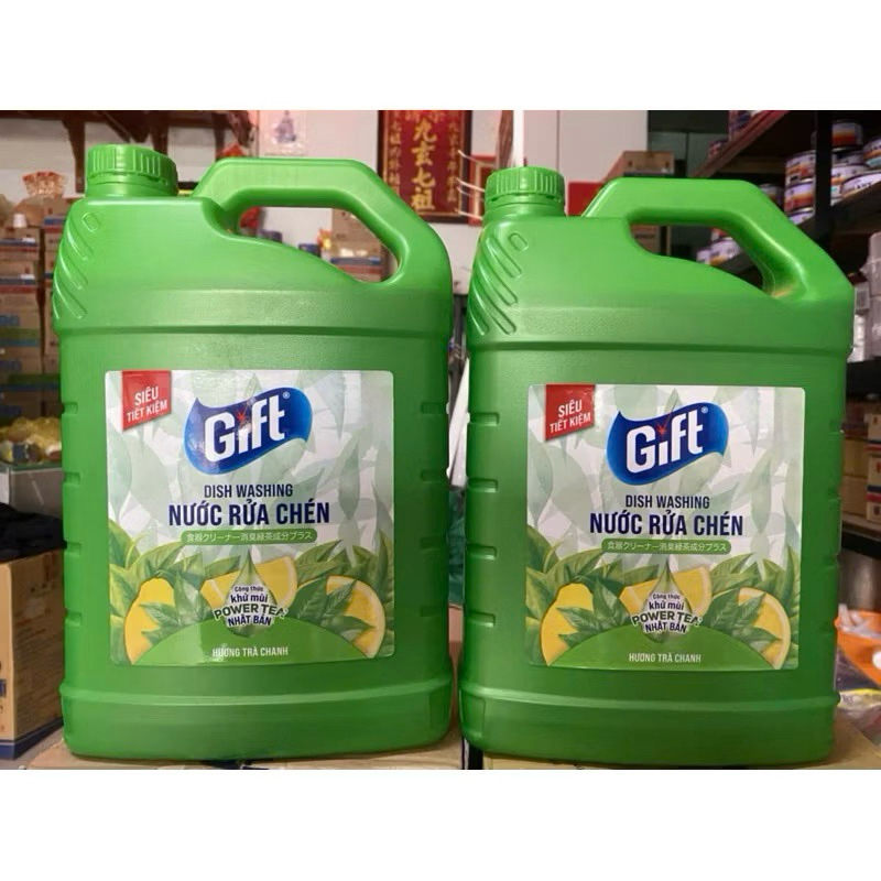 Nước rửa chén Gift 3kg8 mẫu mới