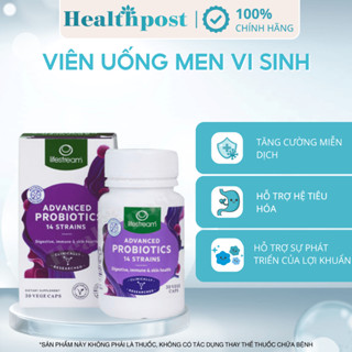 Viên Uống Probiotics Lifestream - Gồm 14 Chủng Men Vi Sinh Hỗ Trợ Tiêu Hóa Tăng Cường Miễn Dịch 