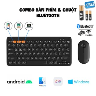 Combo Bàn Phím & Chuột Không Dây Mini KB-201 Wireless 2.4GHz (USB) - New Full Box BH 6T