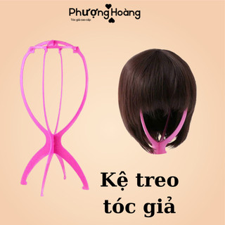 🎀 KỆ TREO TÓC GIẢ MÀU HỒNG – NHẸ – XINH – DỄ DÙNG | GIỮ FORM TÓC HOÀN HẢO