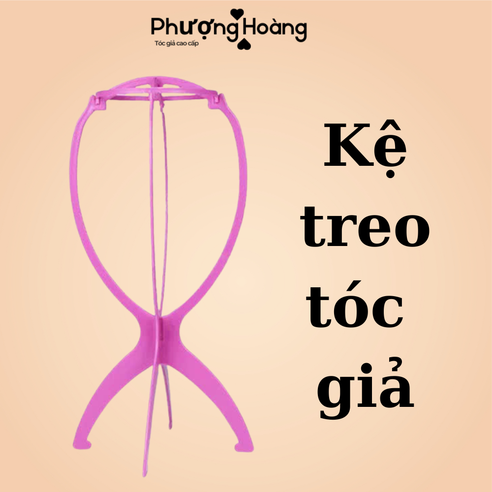 🎀 KỆ TREO TÓC GIẢ MÀU HỒNG – NHẸ – XINH – DỄ DÙNG | GIỮ FORM TÓC HOÀN HẢO