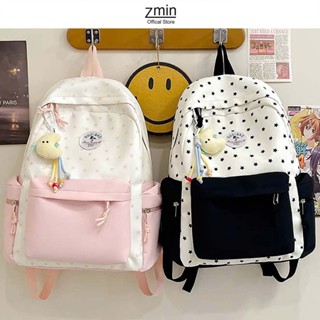 Balo nữ đi học họa tiết ngôi sao thời trang Zmin, đựng vừa laptop 14inch, A4 - Z097
